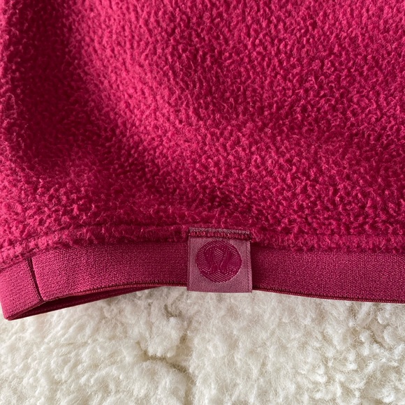 ❤️ Lululemon Oversized-Fit Fleece Half Zip Pomegranate Men’s Size Small - Picture 13 of 15
